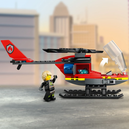 LEGO City Fire Спасителен пожарникарски хеликоптер 60411