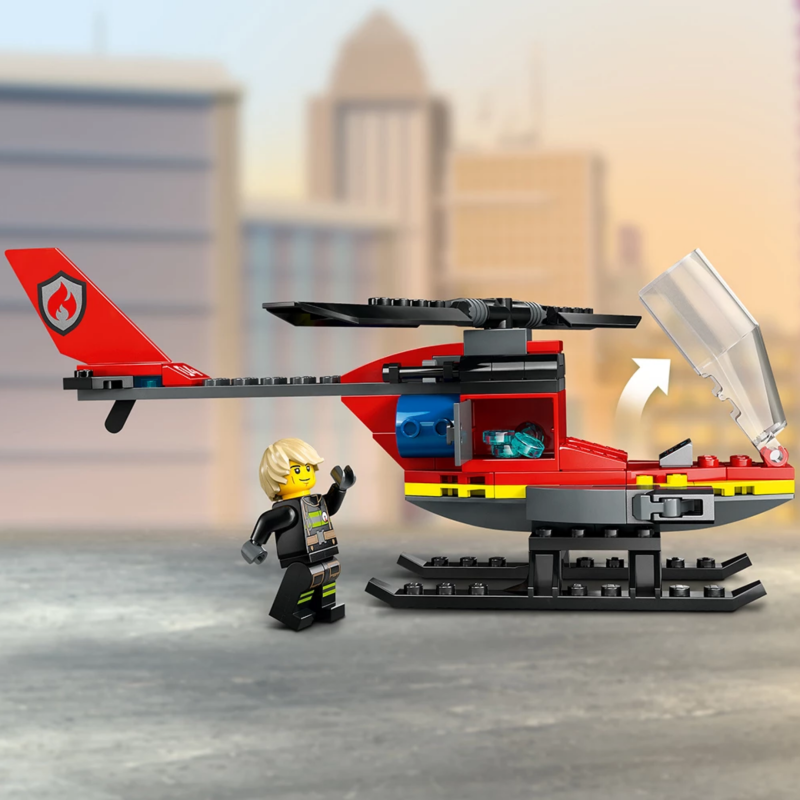 LEGO City Fire Спасителен пожарникарски хеликоптер 60411