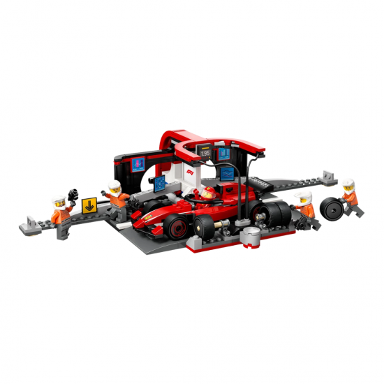 LEGO City Питстоп и механици от F1 с кола Ferrari 60443