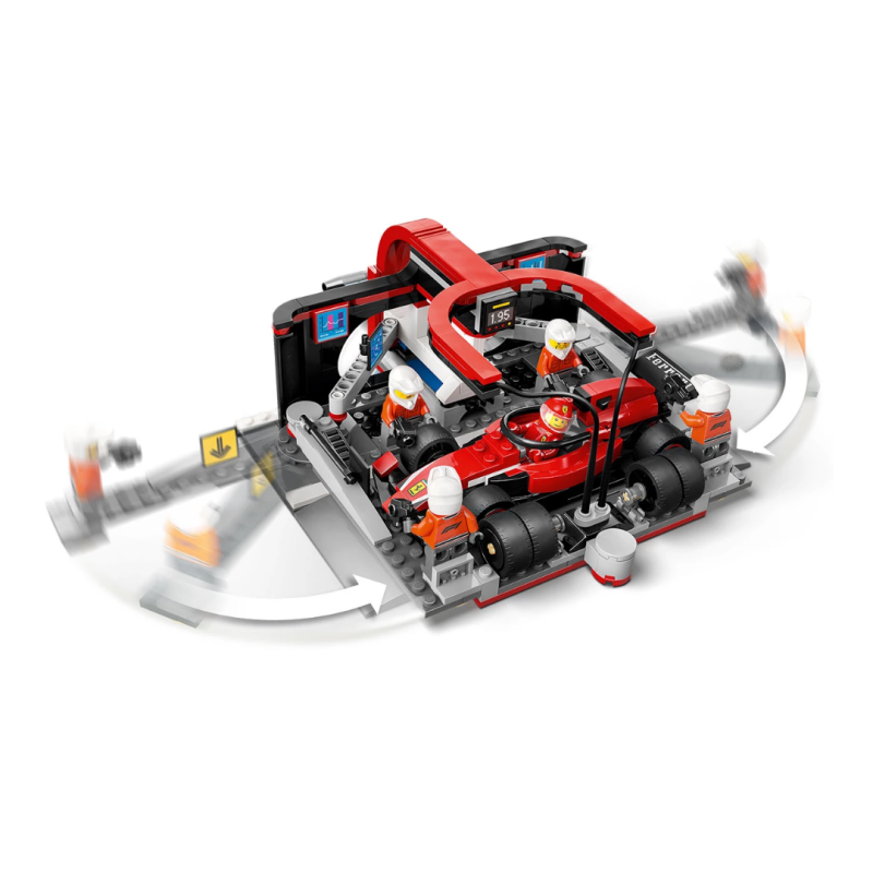 LEGO City Питстоп и механици от F1 с кола Ferrari 60443