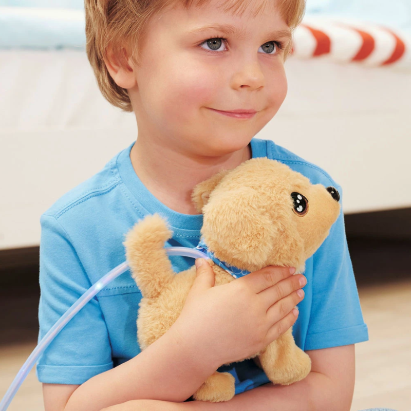 Кученце Чичи Loomy със син шал, 20 см