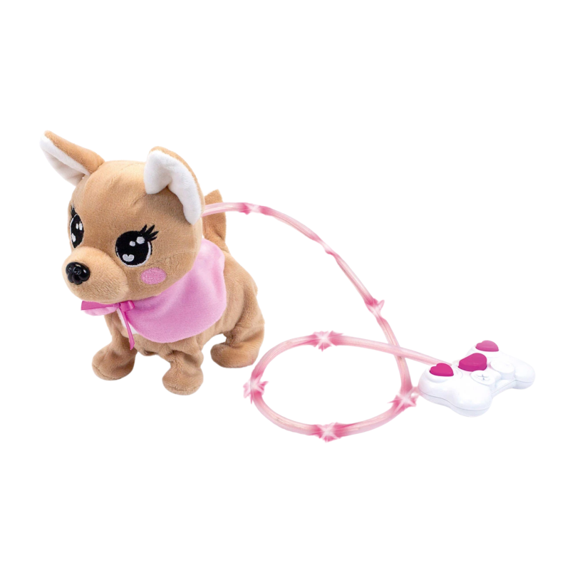 Кученце Чичи Loomy с розов шал, 20 см