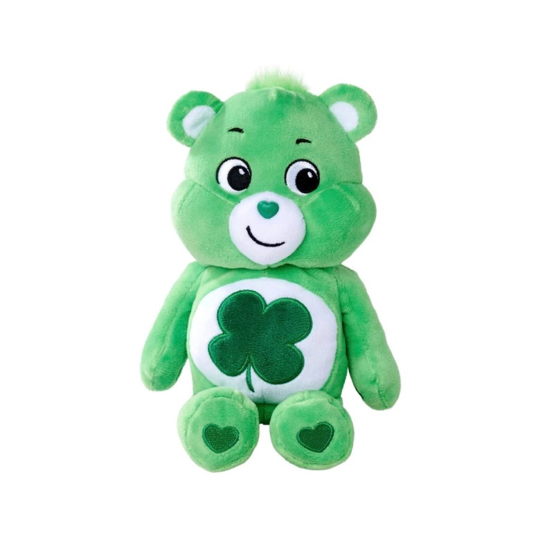 Плюшено мече Care Bear, зелено с детелинка, 23 см