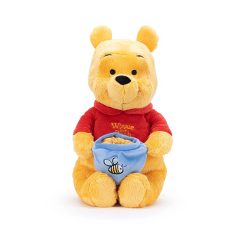 Плюшена играчка Мечо Пух с гърне, 30 см
