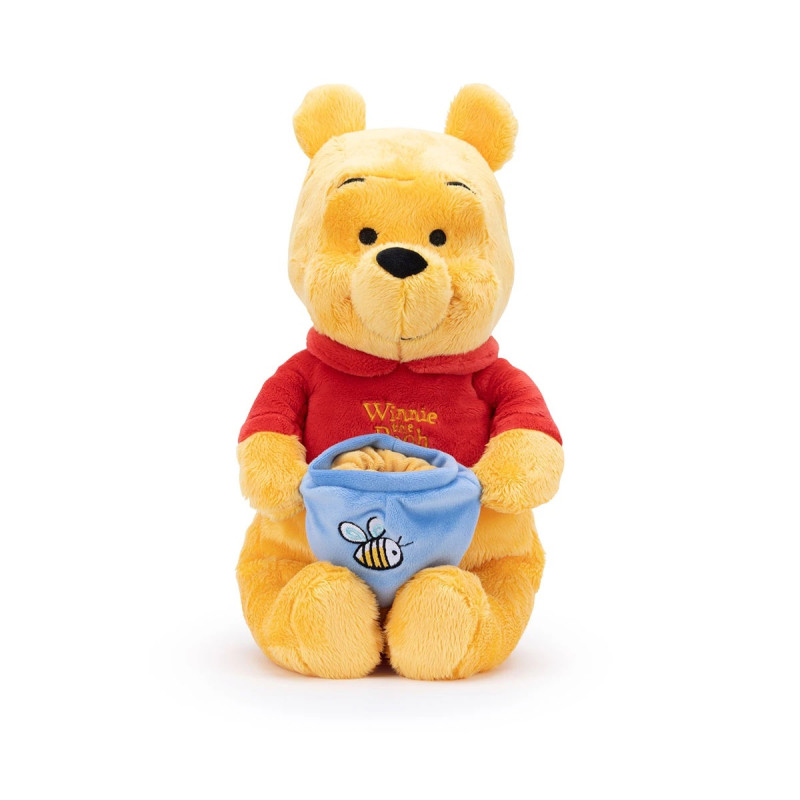 Плюшена играчка Мечо Пух с гърне, 30 см
