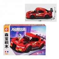 Конструктор - Червена спортна кола 