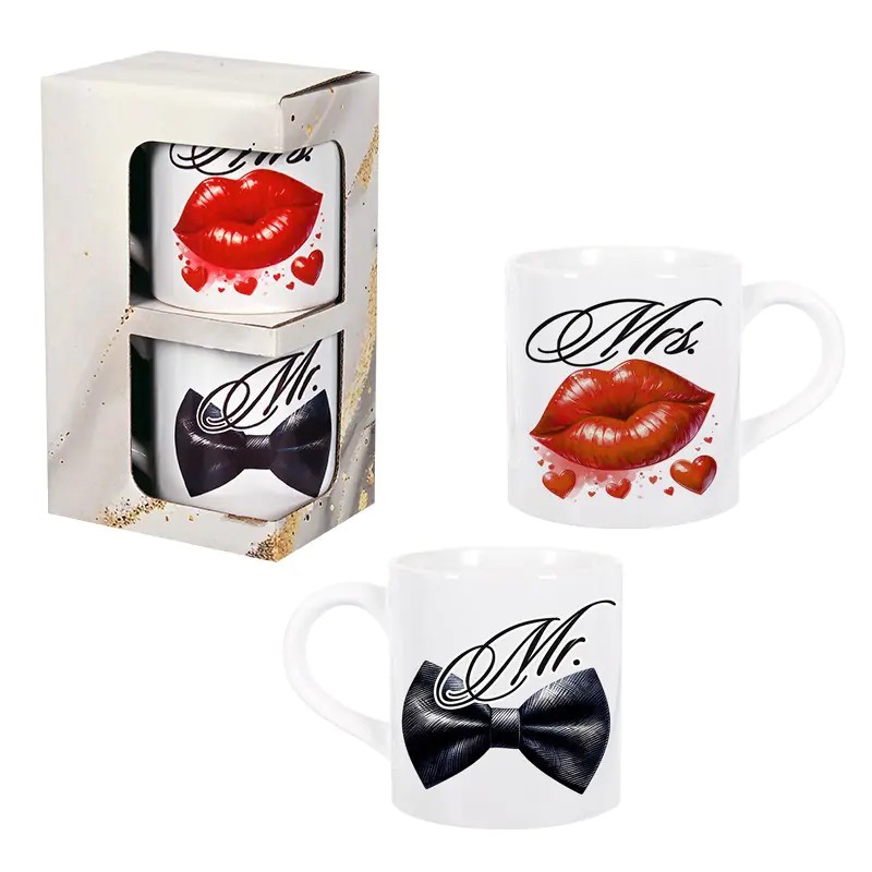 Комплект чаши Мистър и мисис 