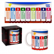 Керамична чаша в кутия - Таблица за умножение