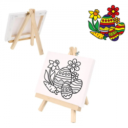 Мини великденско пано за оцветяване с великденско яйце