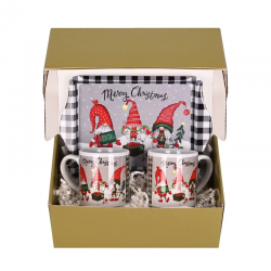 Подаръчен комплект Весели празници с гномчета