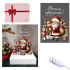 Коледна 3D LED настолна лампа - Весели празници с Дядо Коледа