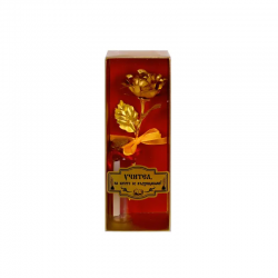 Комплект Златна роза и послание - Учител, на когото се възхищаваме