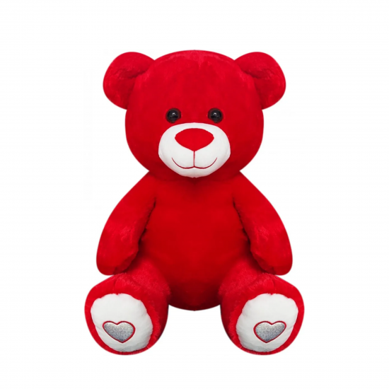 Плюшено мечe, червено, 40 см