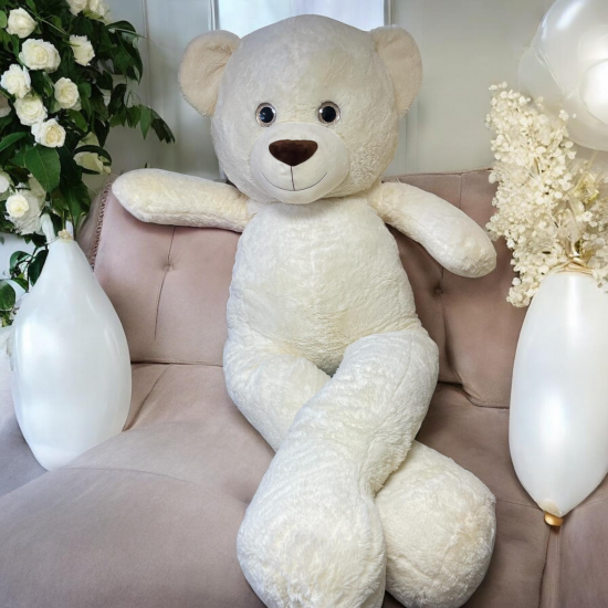 Плюшен мечок с дълги крака, екрю, 200 см