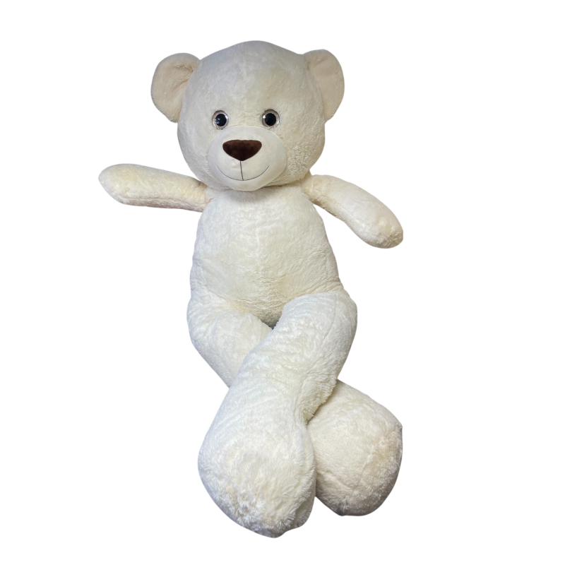 Плюшено мече с дълги крака Силвия, екрю, 200 см