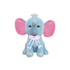 Плюшен слон с надписана панделка, син, 28 см