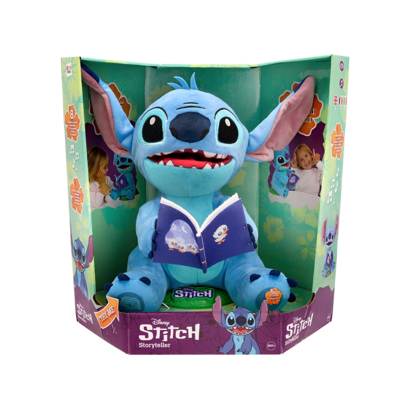 Интерактивна играчка Стич - Разказвач на приказки, Лило и Стич, 39 см