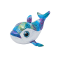 Плюшен музикален делфин със стъклени очи Дара, син, 25 см