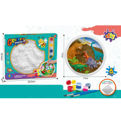 Комплект Направи си сам - Пано за оцветяване Динозаври