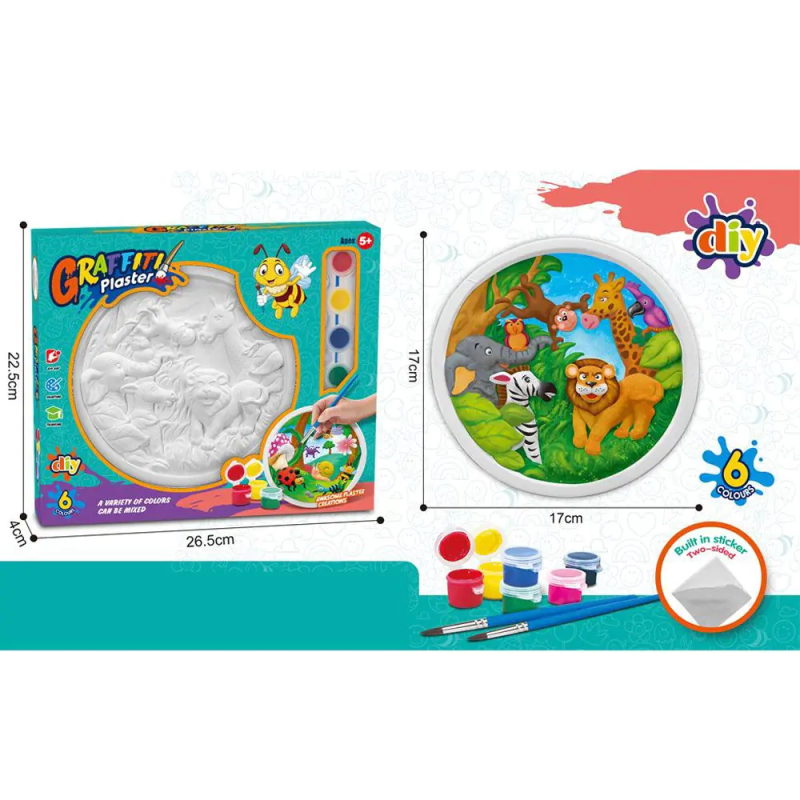 Комплект Направи си сам - Пано за оцветяване Джунгла