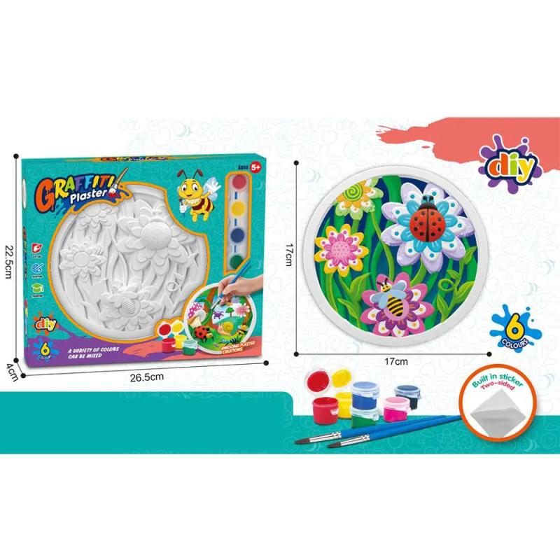 Комплект Направи си сам - Пано за оцветяване Цветя