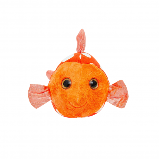Плюшена риба Немо със стъклени очи, 15 см