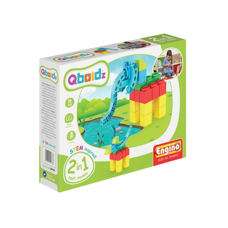 Детски конструктор Енджино Qboidz 2 в 1 - Слон