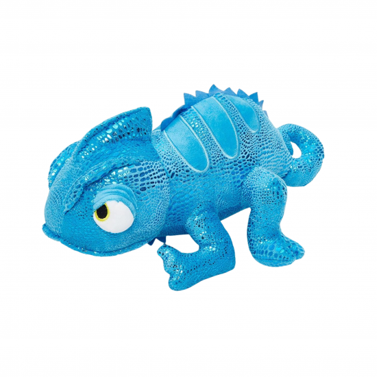 Плюшен хамелеон Зико, син, 35 см