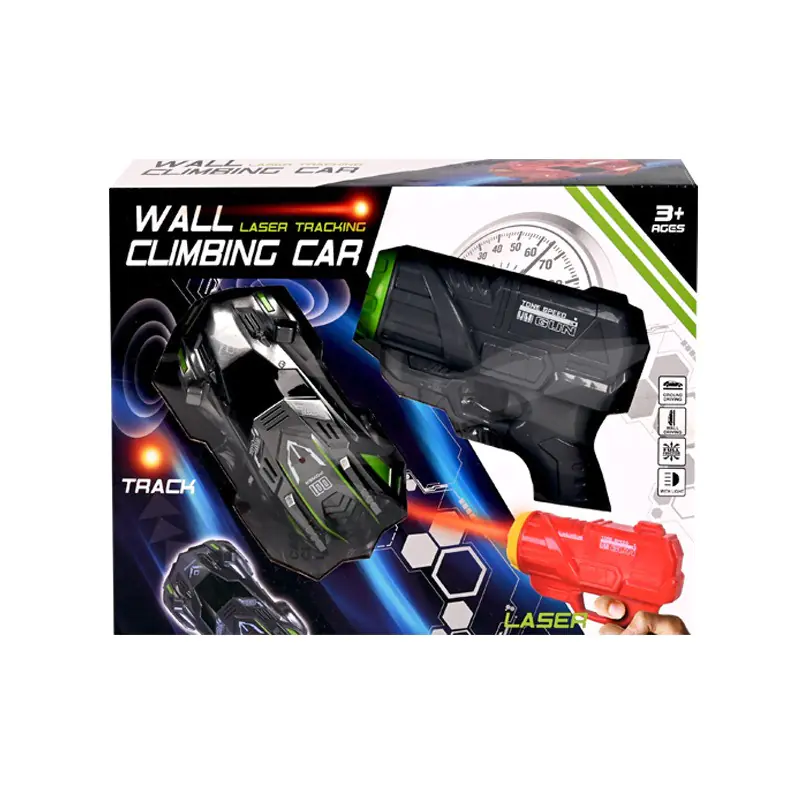 Антигравитационна кола с насочващ инфраред пистолет в черно