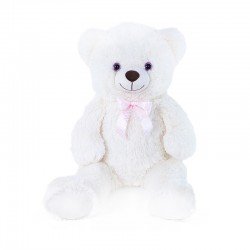 Плюшено мече Лили, бяло, 78 см