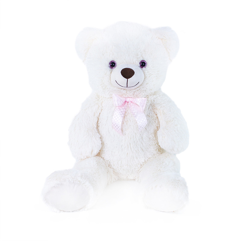Плюшено мече Лили, бяло, 78 см
