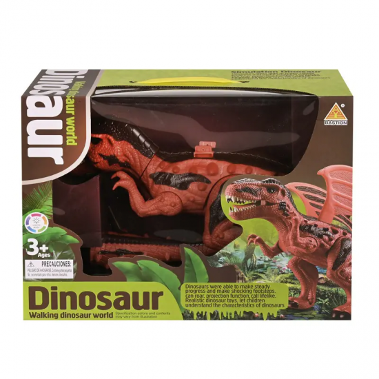 Динозавър с проектор в червено