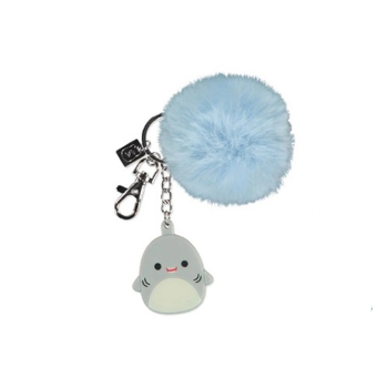 Плюшен ключодържател топка и акула, син, 7.5 см
