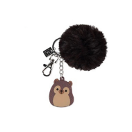 Плюшен ключодържател топка и мече, кафяв, 7.5 см