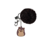 Плюшен ключодържател топка и мече, кафяв, 7.5 см