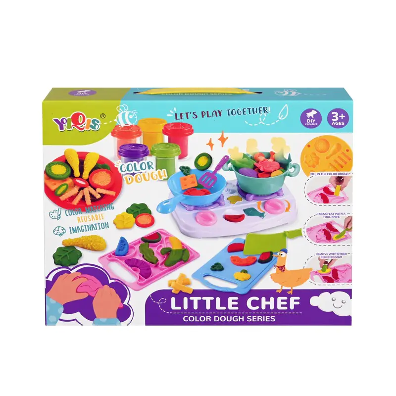 Моделин Малък готвач с аксесоари, 5 цвята