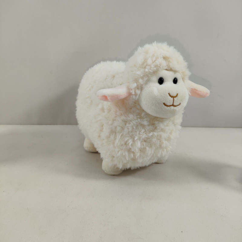 Плюшена овца Доли, бяла, 25 см