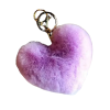 Плюшен ключодържател сърце, лилав, 10 см 