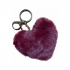 Ключодържател сърце, бордо, 10 см