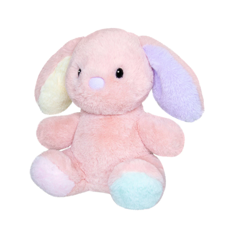 Плюшено бебе зайче Aurora, розово, 20 см