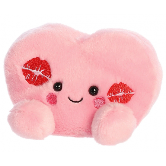 Плюшено сърце Aurora, розово, 12 см