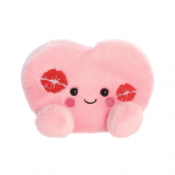 Плюшено сърце Aurora, розово, 12 см