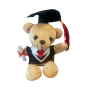 Плюшено мече за Дипломиране, бежов, 15 см