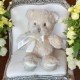 Плюшено мече с бродирани очи, екрю, 28 см Плюшено мече с бродирани очи, екрю, 28 см