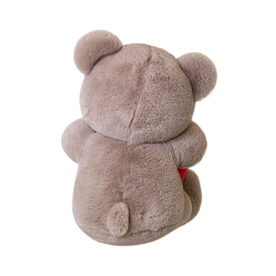 Плюшено мече със сърце Aurora, кафяво, 32 см
