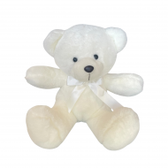 Плюшено мече, екрю, 28 см
