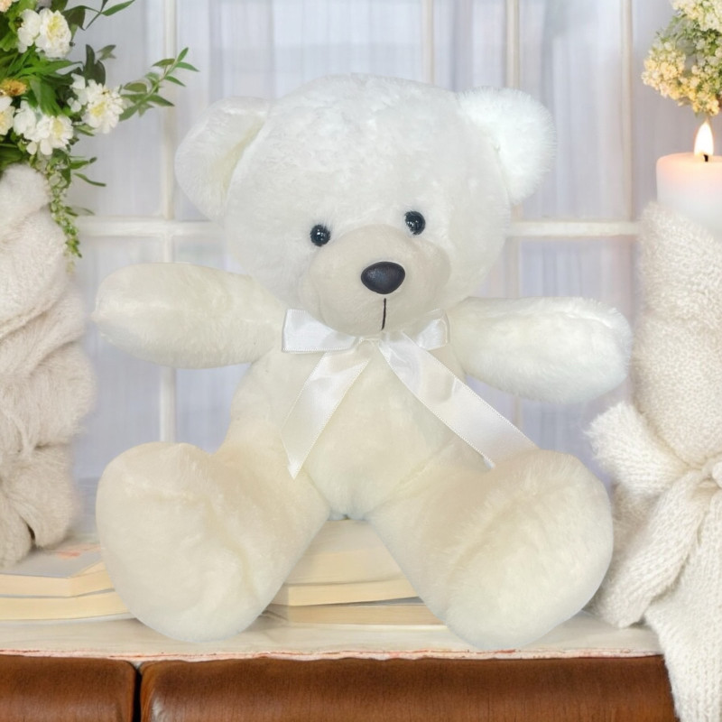 Плюшено мече Анди, екрю, 28 см