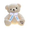 Плюшено мече с надписана панделка, бежаво, 35 см