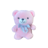 Плюшено мече със сатенена панделка, розово, 20 см
