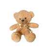 Плюшено мече с надписана панделка, кафяво, 22 см